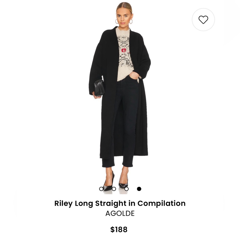 AGOLDE RILEY LONG STRAIGHT JEANS